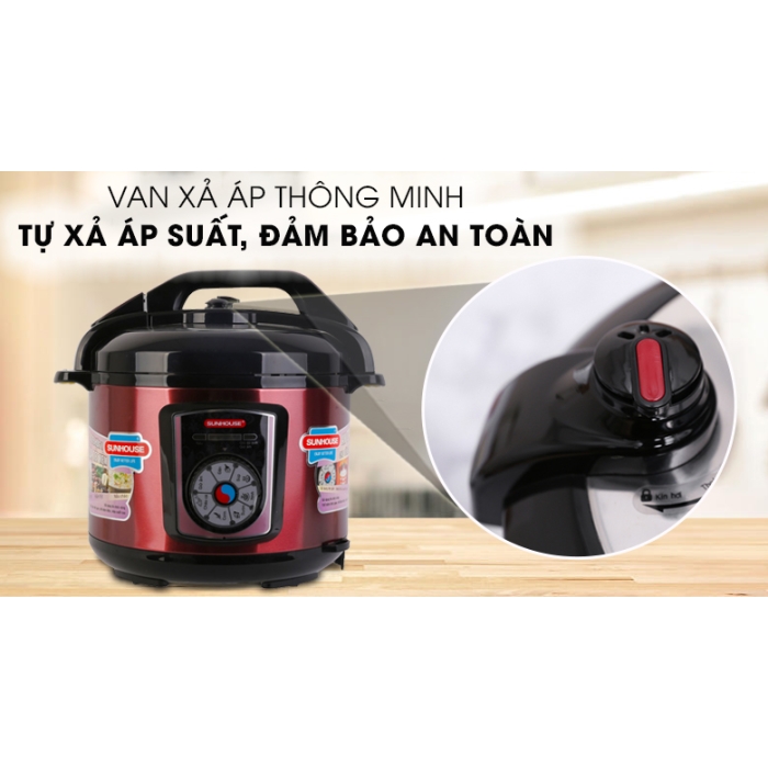 Nồi áp suất điện Sunhouse SHD1755 5 lít Nồi áp suất điện Sunhouse SHD1755 5 lít