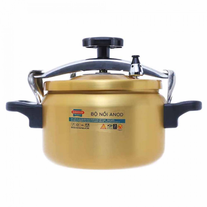 Nồi Áp Suất Anod Sunhouse SHA850 (5L) Màu Vàng Nồi Áp Suất Anod Sunhouse SHA850 (5L) Màu Vàng