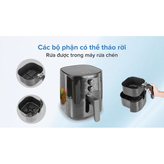 Nồi chiên không dầu Philips HD9200/90 2.4 lít
