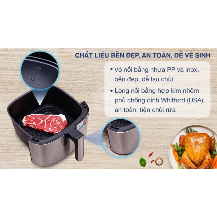 Nồi chiên không dầu Sunhouse SHD4026 6 lít