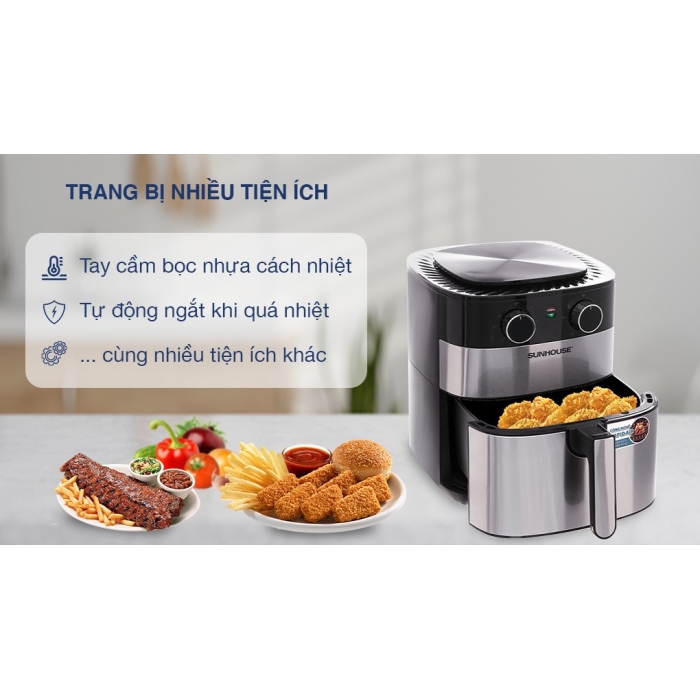 Nồi chiên không dầu Sunhouse SHD4026 6 lít