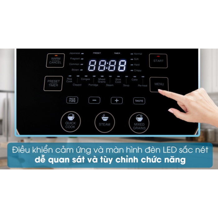 Nồi cơm cao tần Sharp 1.8 lít KS-IH191V-BK