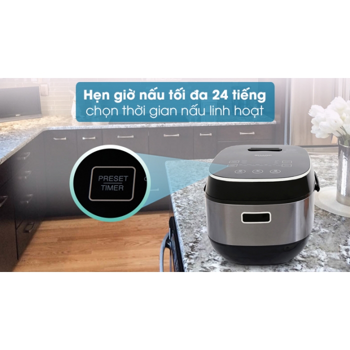 Nồi cơm cao tần Sharp 1.8 lít KS-IH191V-BK