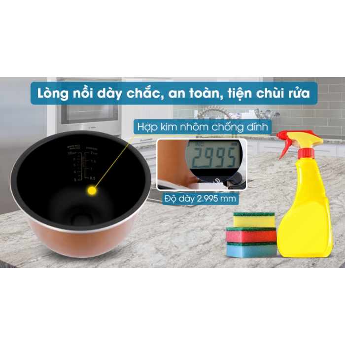 Nồi cơm cao tần Sharp 1.8 lít KS-IH191V-BK