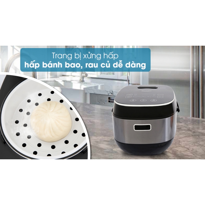 Nồi cơm cao tần Sharp 1.8 lít KS-IH191V-BK