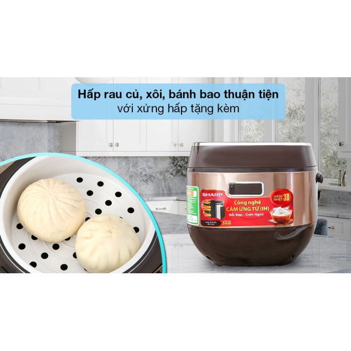 Nồi cơm cao tần Sharp 1.8 lít KS-IH191V-GL