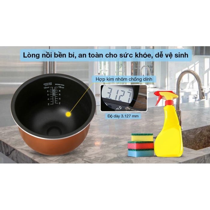 Nồi cơm cao tần Sharp 1.8 lít KS-IH191V-GL