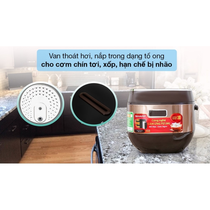 Nồi cơm cao tần Sharp 1.8 lít KS-IH191V-GL