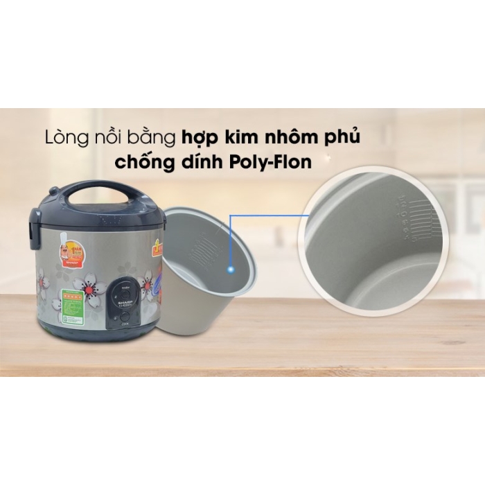 Nồi cơm điện Sharp 2.2 lít KS-R231STV