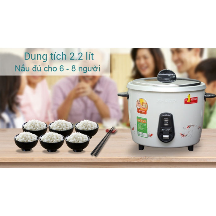 Nồi cơm điện Sharp 2.2 lít KSH-222V