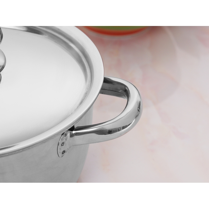 Nồi inox 3 đáy nắp inox 20 cm Fivestar FSN20001