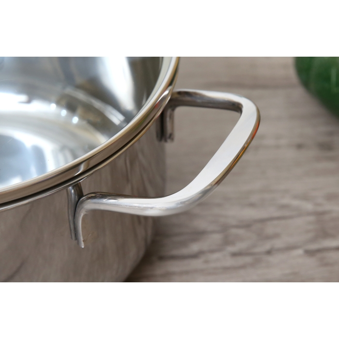 Nồi inox 3 đáy nắp kính 18 cm Fivestar FSN 18IN1