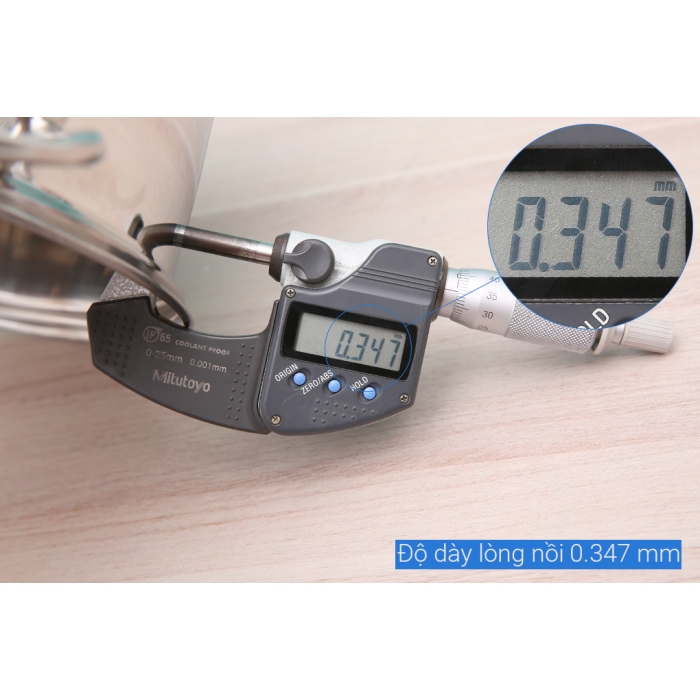 Nồi inox 5 đáy nắp kính 24 cm Sunhouse SHG788-24