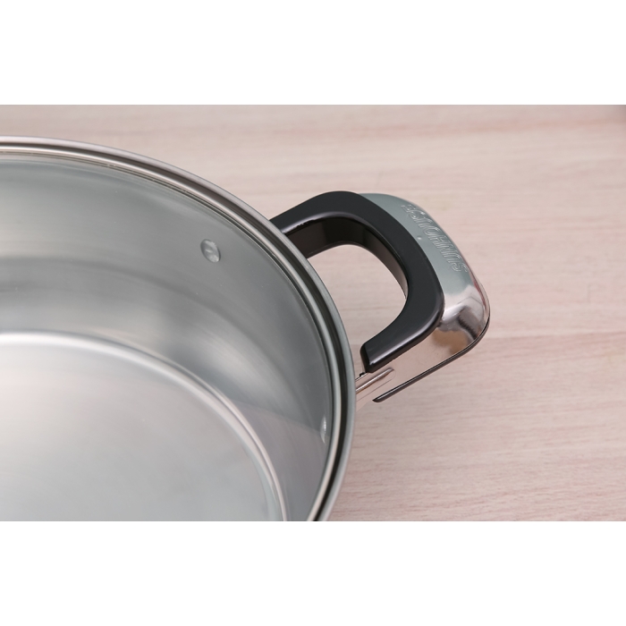 Nồi lẩu inox nắp kính 26 cm Sunhouse SHL26