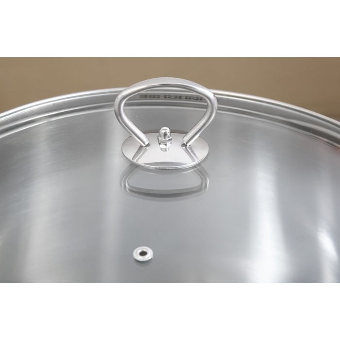 Nồi luộc gà inox 3 đáy nắp kính 28 cm Sunhouse SH28LG