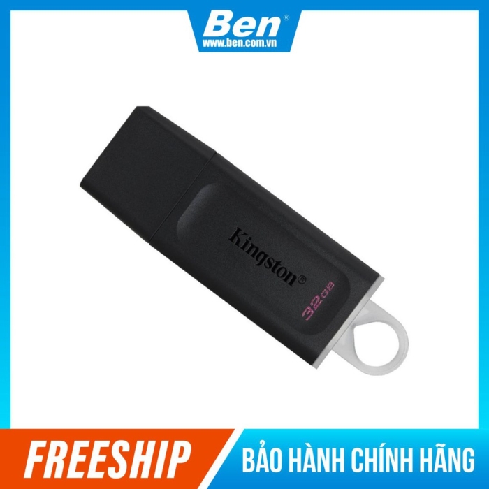 USB 3.2 Kingston DataTraveler Exodia DTX 32Gb DTX/32GB thời trang với nắp bảo vệ và móc khóa màu sắc - BEN