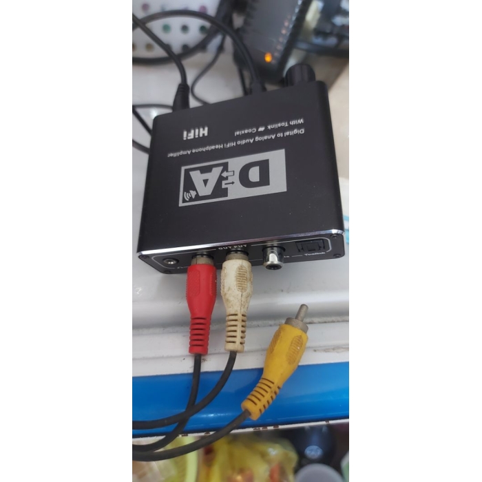 Bộ chuyển quang âm thanh optical ra AV có Volume chỉnh tiếng cho tivi âm lượng kém Bộ chuyển quang âm thanh optical ra AV có Volume chỉnh tiếng cho tivi âm lượng kém