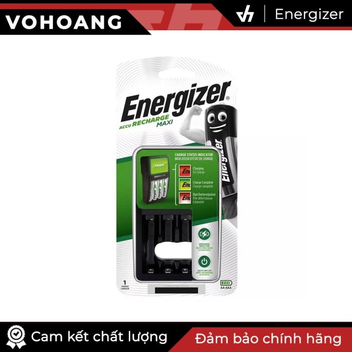 Bộ sạc Energizer Charger sạc pin AA / AAA, có tự động ngắt sạc