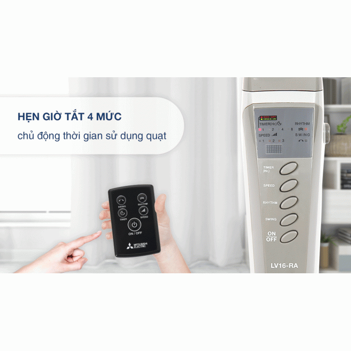 Quạt đứng Mitsubishi LV16-RA SF-GY