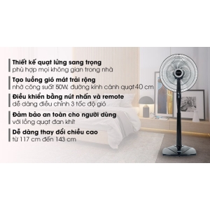 Quạt đứng Sharp PJ-S40RV-DG