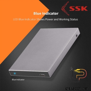 Box gắn HDD HE-C600 SSK Chuẩn Sata 2.5 - Usb Type-C - Hộ đựng ổ cứng 2.5 chuẩn Type-C HE-C600 SSK