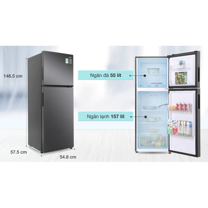 Tủ lạnh Aqua Inverter 212 lít AQR-T239FA(HB)