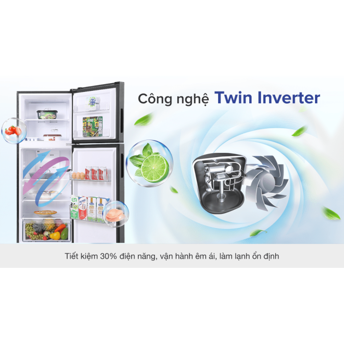 Tủ lạnh Aqua Inverter 212 lít AQR-T239FA(HB)