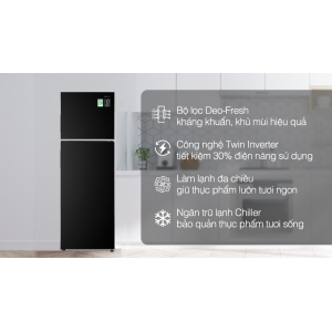 Tủ lạnh Aqua Inverter 283 lít AQR-T299FA(FB)