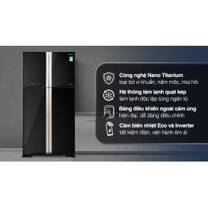 Tủ lạnh Hitachi Inverter 509 lít R-FW650PGV8 GBK