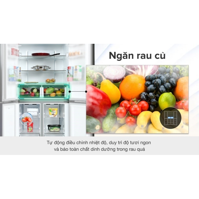 Tủ lạnh Samsung Inverter 488 lít RF48A4000B4/SV