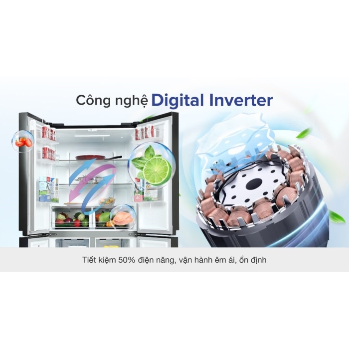 Tủ lạnh Samsung Inverter 488 lít RF48A4000B4/SV