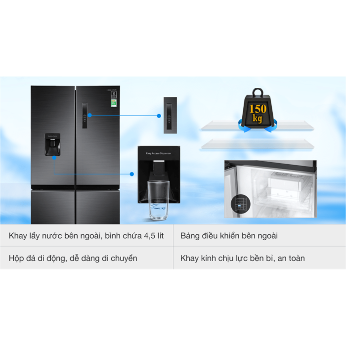 Tủ lạnh Samsung Inverter 488 lít RF48A4010B4/SV
