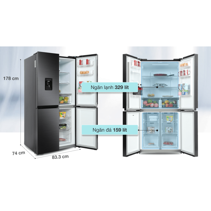 Tủ lạnh Samsung Inverter 488 lít RF48A4010B4/SV