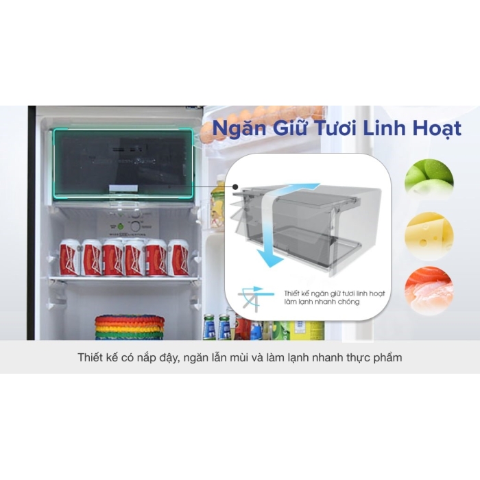 Tủ lạnh Sharp Inverter 253 lít SJ-X281E-DS