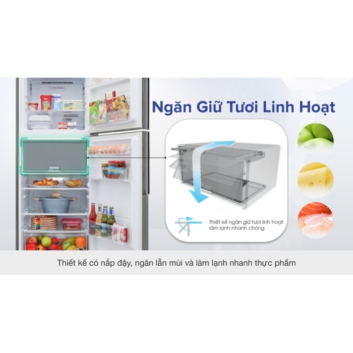 Tủ lạnh Sharp Inverter 287 lít SJ-X316E-DS