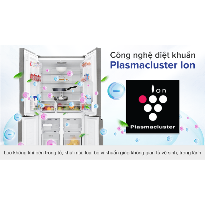 Tủ lạnh Sharp Inverter 401 lít SJ-FXP480VG-BK