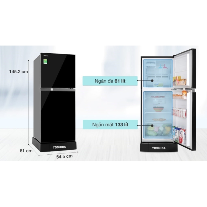 Tủ lạnh Toshiba Inverter 194 lít GR-A25VM(UKG1)
