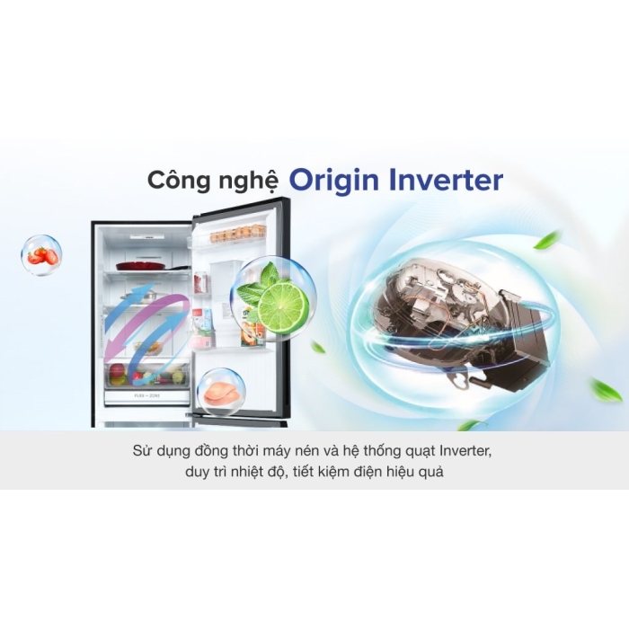 Tủ lạnh Toshiba Inverter 322 lít GR-RB405WE-PMV(06)-MG Tủ lạnh Toshiba Inverter 322 lít GR-RB405WE-PMV(06)-MG