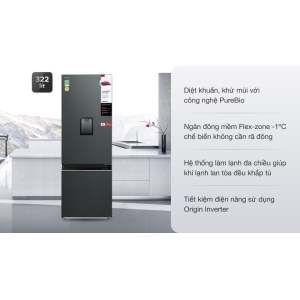 Tủ lạnh Toshiba Inverter 322 lít GR-RB405WE-PMV(06)-MG