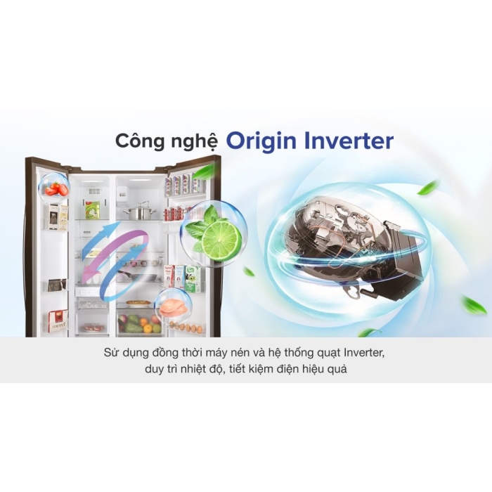 Tủ lạnh Toshiba Inverter 513 lít GR-RS682WE-PMV(06)-MG