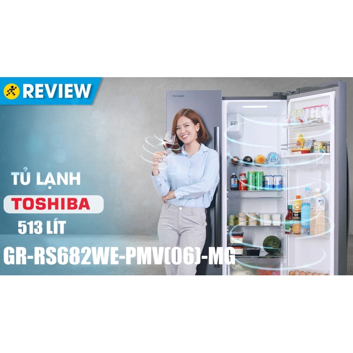 Tủ lạnh Toshiba Inverter 513 lít GR-RS682WE-PMV(06)-MG
