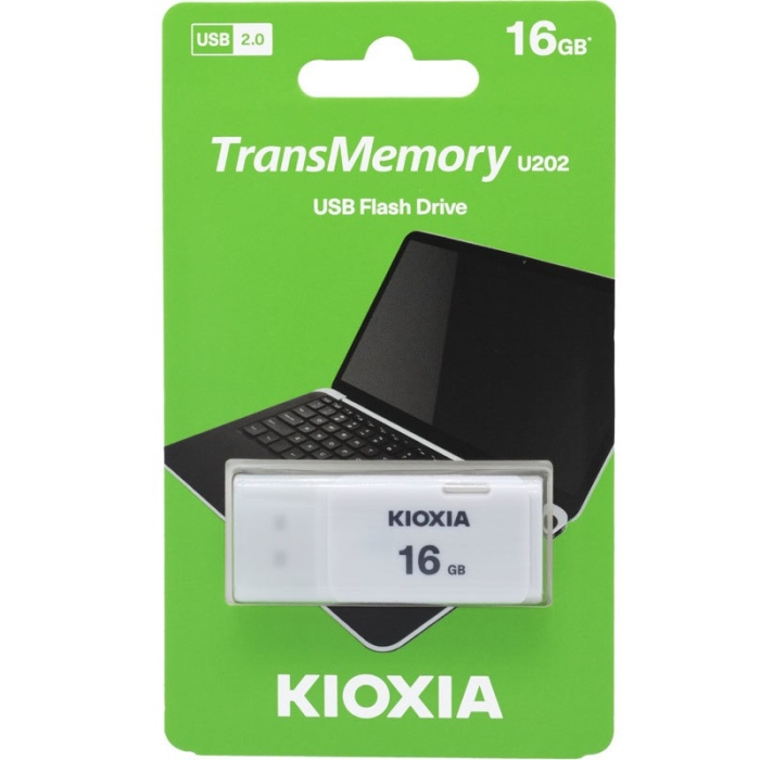 USB Kioxia 16GB USB 2.0 U202 Màu Trắng - Bảo hành chính hãng 60 tháng