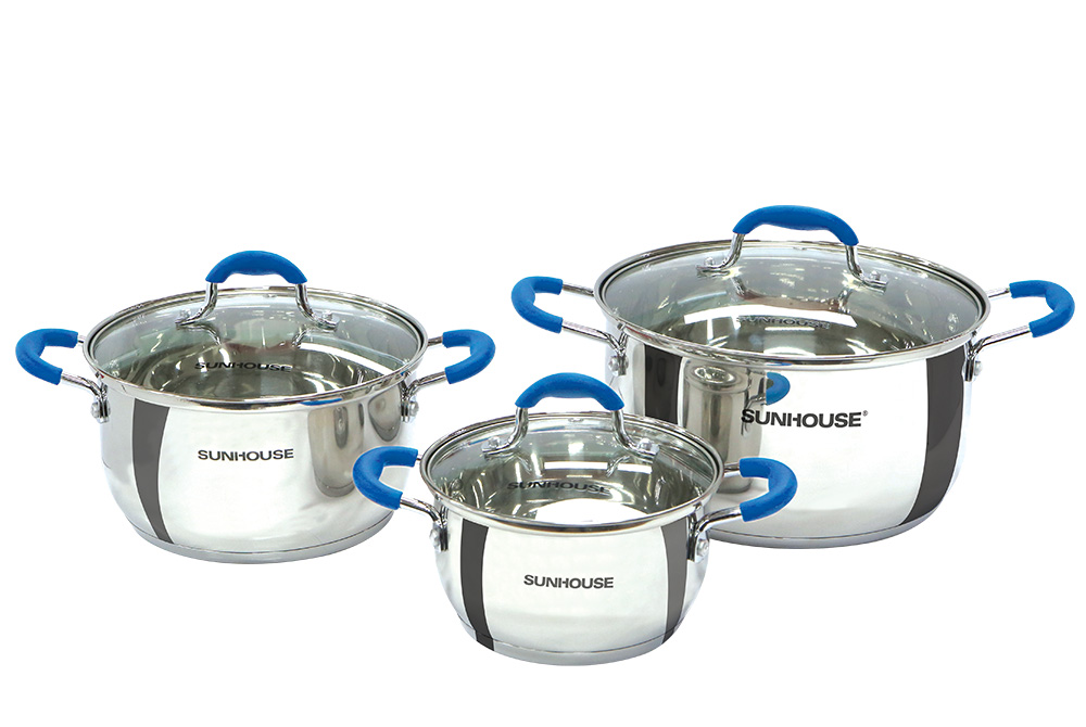 Bộ nồi Inox 5 đáy Sunhouse SHG2503MBD