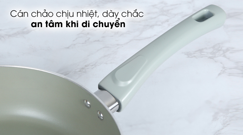 Chảo nhôm chống dính 26cm Elmich Harmonia EL-3781 - Cán chảo thiết kế cách điệu dễ cầm nắm, có khả năng chịu nhiệt cao Chảo nhôm chống dính 26cm Elmich Harmonia EL-3781 - Cán chảo thiết kế cách điệu dễ cầm nắm, có khả năng chịu nhiệt cao