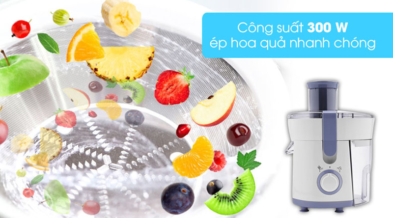 Công suất xay ép tốt - Máy ép trái cây Philips HR1811 Công suất xay ép tốt - Máy ép trái cây Philips HR1811