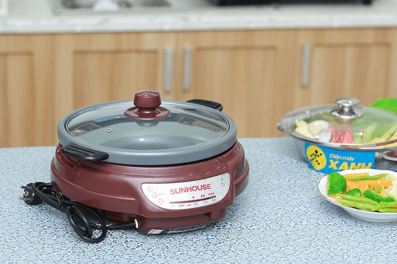 Nồi lẩu điện Sunhouse SH-535L 3.5 lít Nồi lẩu điện Sunhouse SH-535L 3.5 lít